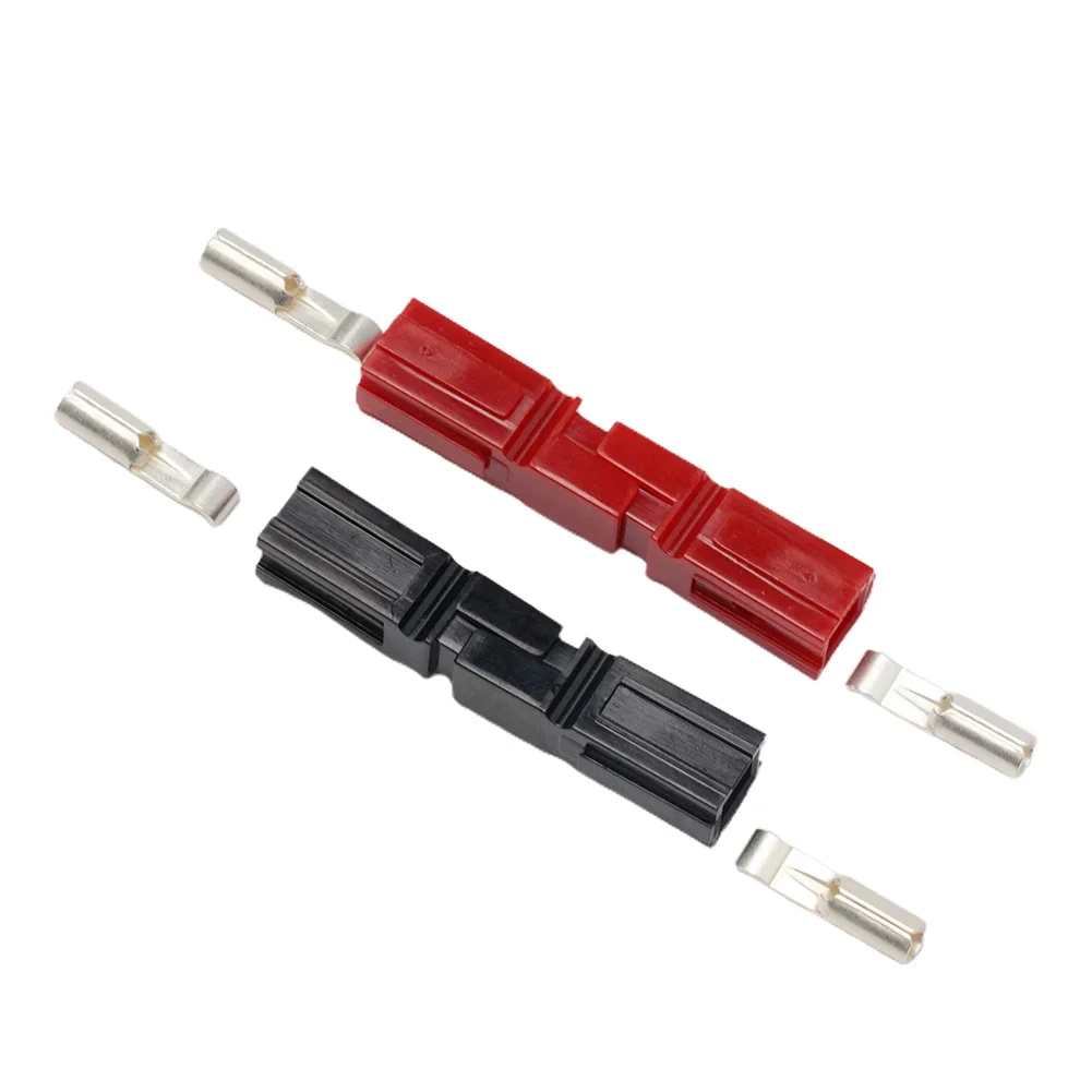 

10 Pairs Red And Black 30 Amp 600V Plug Connector Kit For Anderson Plug Connector + Dust Cover Polycarbonate (PC) Shell Terminal