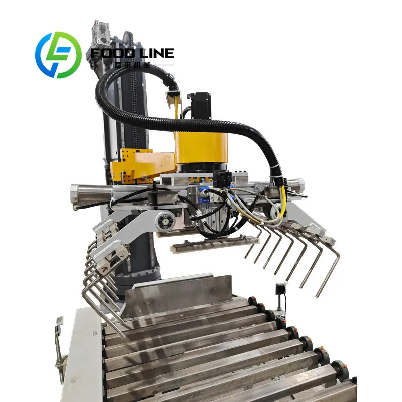 Automatic Palletizer Robot 10kg with Pallet Stacker and Wrapping Machine for Bags Pallertizing