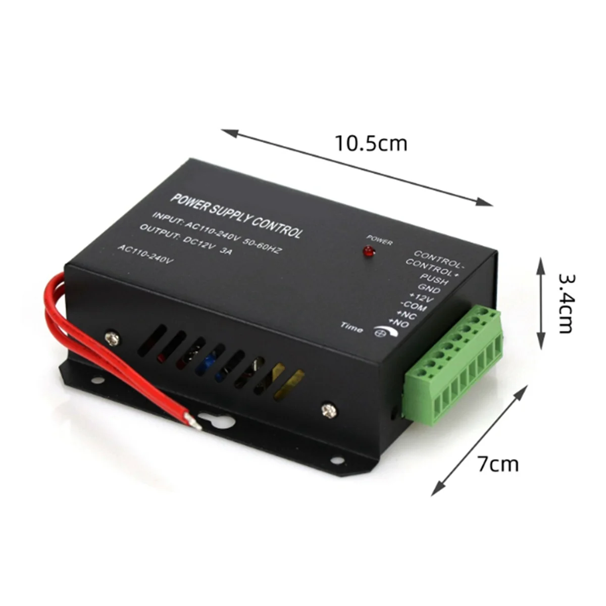 Nuevo Control de acceso fuente de alimentación transformador puerta sistema adaptador AC110-240V Covertor sistema máquina blanco DC12V 3A