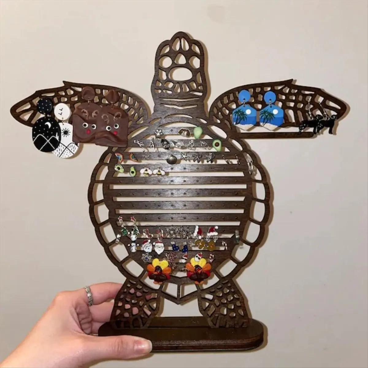 

*X07A Earring Display Organizer Sea Turtle Necklace Jewelry Organizer Earring Holder Earring Organizer Earring Holder Gift B