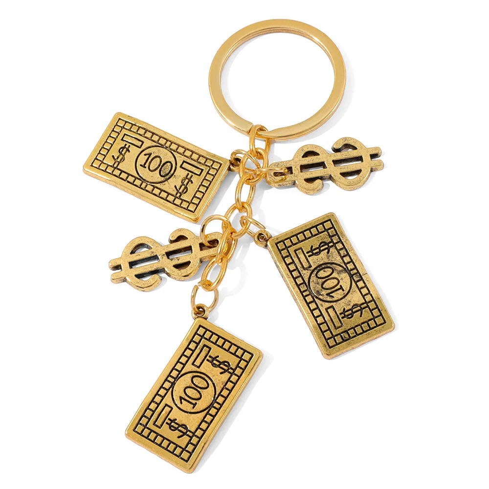 Porte-clés Arbre à Monnaie de 100 Dollars USD, Porte-monnaie Souvenir Fait Main, Cadeau Monnaie US