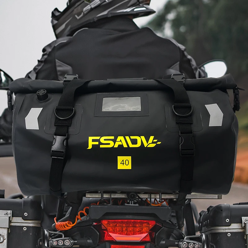 Sacs de queue étanches en PVC pour moto, bagages de voyage en plein air, sac à roulettes sec, adapté pour BMW Runder GS, R1250GS, LC, ADV, 2013-2023, 2022