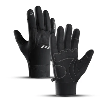 Guantes Térmicos de esquí para hombre y mujer, protectores de manos transpirables con pantalla táctil, a prueba de golpes, para snowboard, Invierno