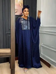 Sukienki Jalabiya Eid muzułmanki afrykańska sukienka kawianowa Kaftan sukienka z długim rękawem Abaya Party Ramadan Abayas kaftan Vestidos Largo