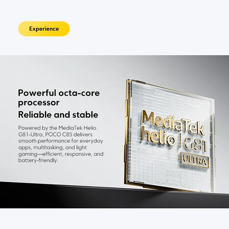 هاتف ذكي POCO C85 الإصدار العالمي NFC 128GB 256GB MediaTek Helio G81-Ultra 6.9 بوصة شاشة نقطية 50 ميجابكسل كاميرا رئيسية 6000 مللي أمبير في الساعة #3