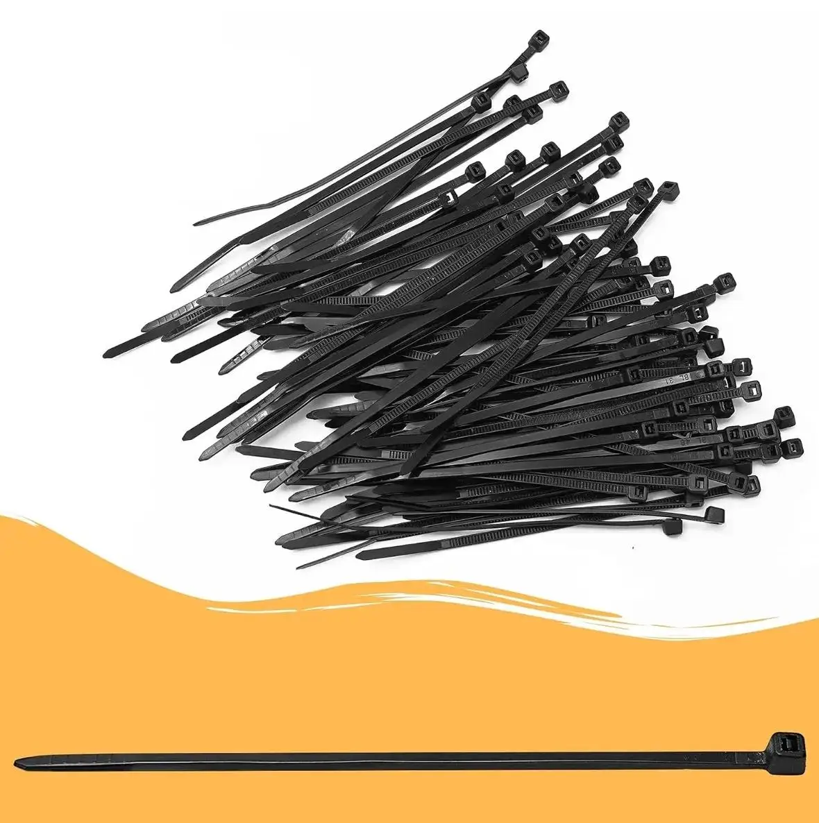 Immagine 6: Trucchi per cavi neri 200x3,6mm nylon 100 pz