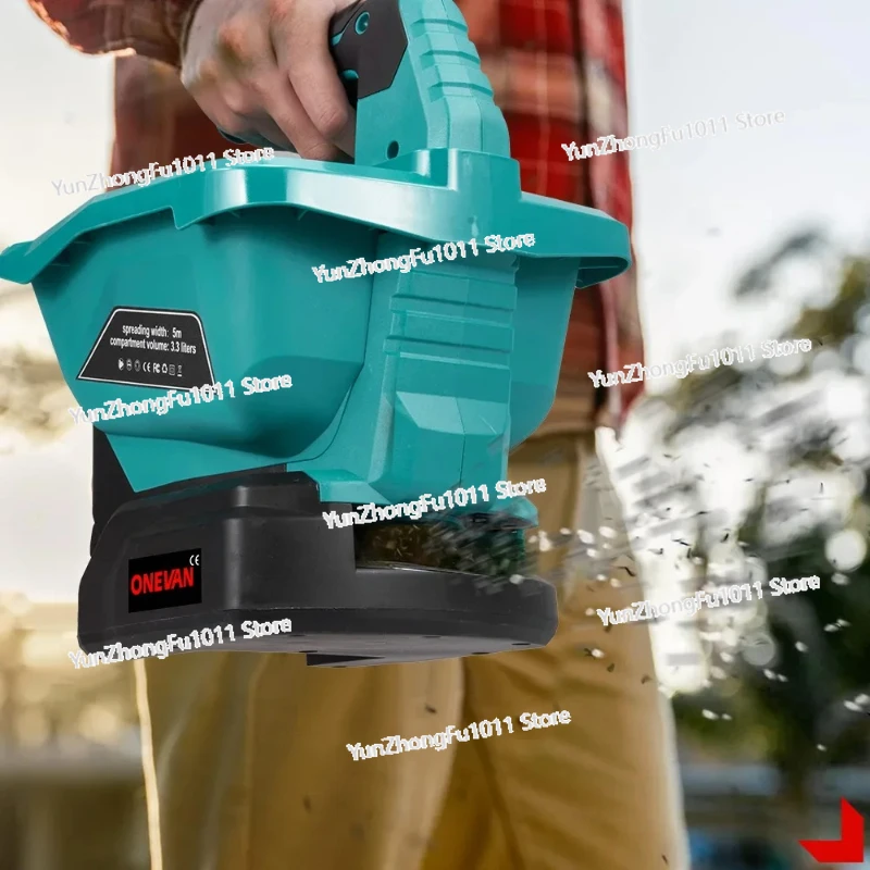 

6 Gears Automatic Fertilizer Spreader Handheld Electric Fertilizer Spreader Grass Seed Vegetable Garden Power Tools Agricultural
