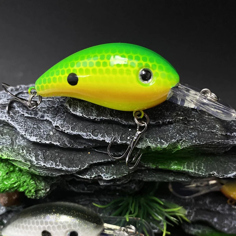 Micro Crankbait 43mm 5.5g Floating Mini Hard Bait Fishing Lures Isca Pesca Wobblers Artificial Perch Bass Pike Fish Tackle