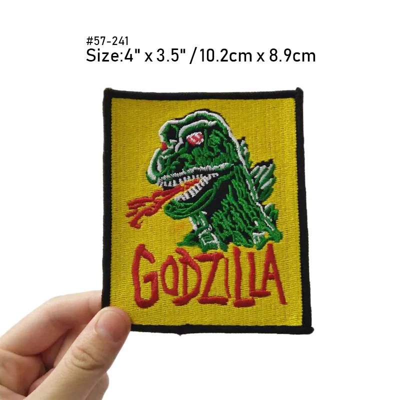 Anime Godzillas VS King Kong of Monster Fusible Patch Patches on Clothes DIY Clothing Thermoadhesive Pants Garment Decoration