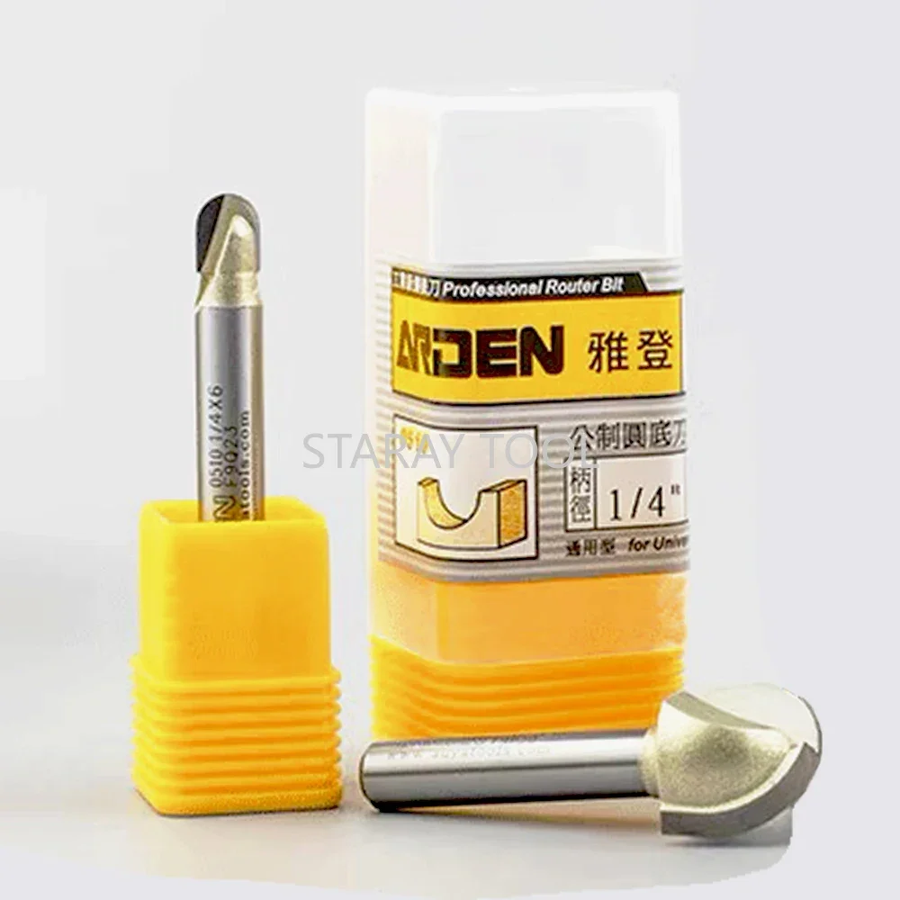 CNC Fräser Hartmetall Metrische Cove Box Bit Holzbearbeitung Runde-boden Router Bit MDF Sperrholz Carving Runde Kopf