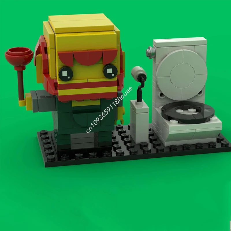 

138pcs MOC Groundskeeper Willie Satirical Animated Sitcom Brickheadz Building Blocks Christmas DIY Assemble idea creative Gift