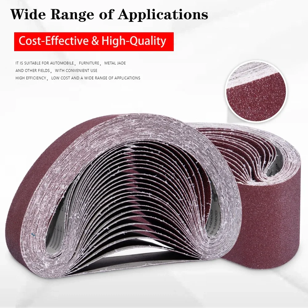 1/2/5Pcs Sanding Belts 915x100mm Abrasive Screen Band 80-400 Grit Sandpaper For Wood Soft Metal Grinding Polishing Sander Tools