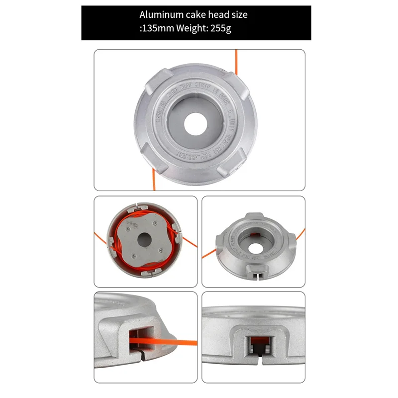 Cabezal de deshierbe de disco de hierro Simple y práctico, cortacésped, cortacésped, herramienta de jardín, sin necesidad de desmontar cabezales de deshierbe