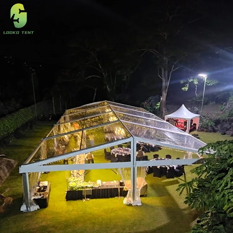 

Прозрачный шатер для мероприятий на открытом воздухе 15м x 20м для вечеринок и свадеб