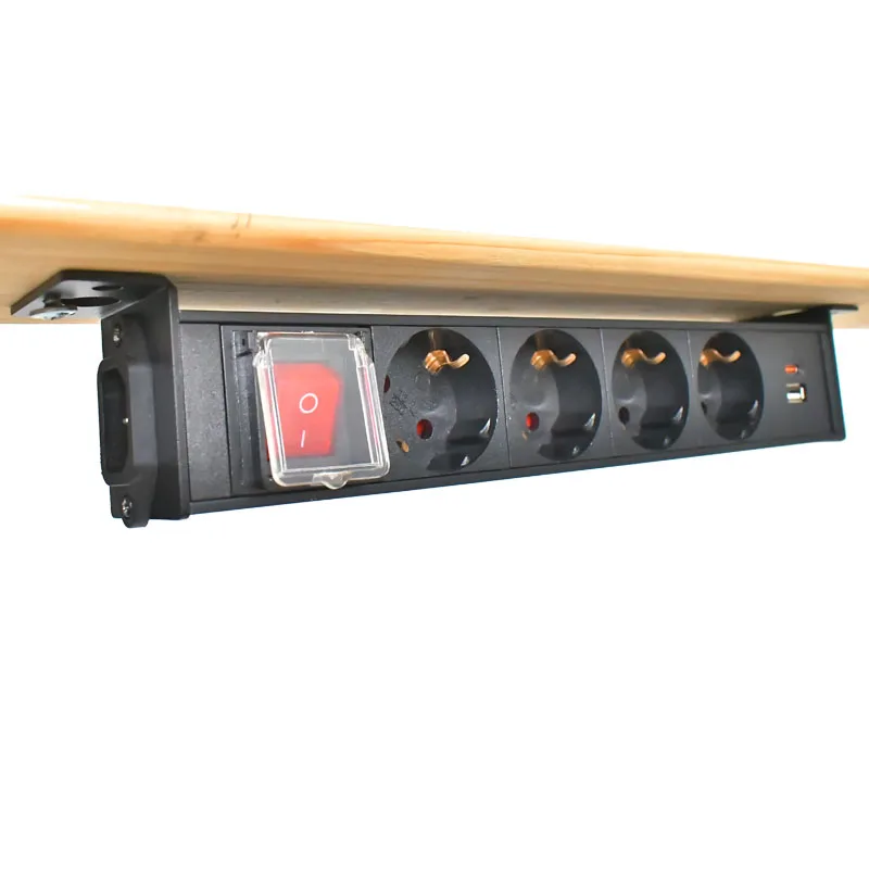 

Настольная розетка Электрическая розетка для встреч TPC PDU Удлинитель 1-10 AC Розетка ЕС Подключение порту C14