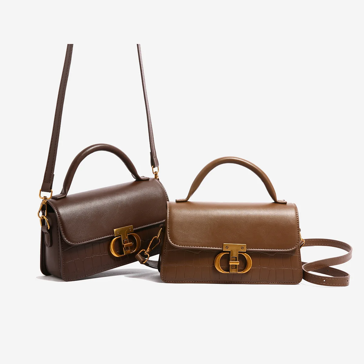 

Small Leather Armpit Bags for Women, Chain Shoulder, Crossbody Bag, Ladies Vintage Underarm Handbags, Summer