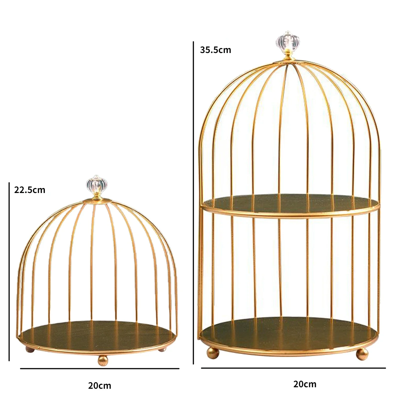 Nordic Iron Birdcage Storage Rack Dresser Rack Cosmetic Perfume Storage Box Jewelry Display Rack Bedroom Decoration Rack