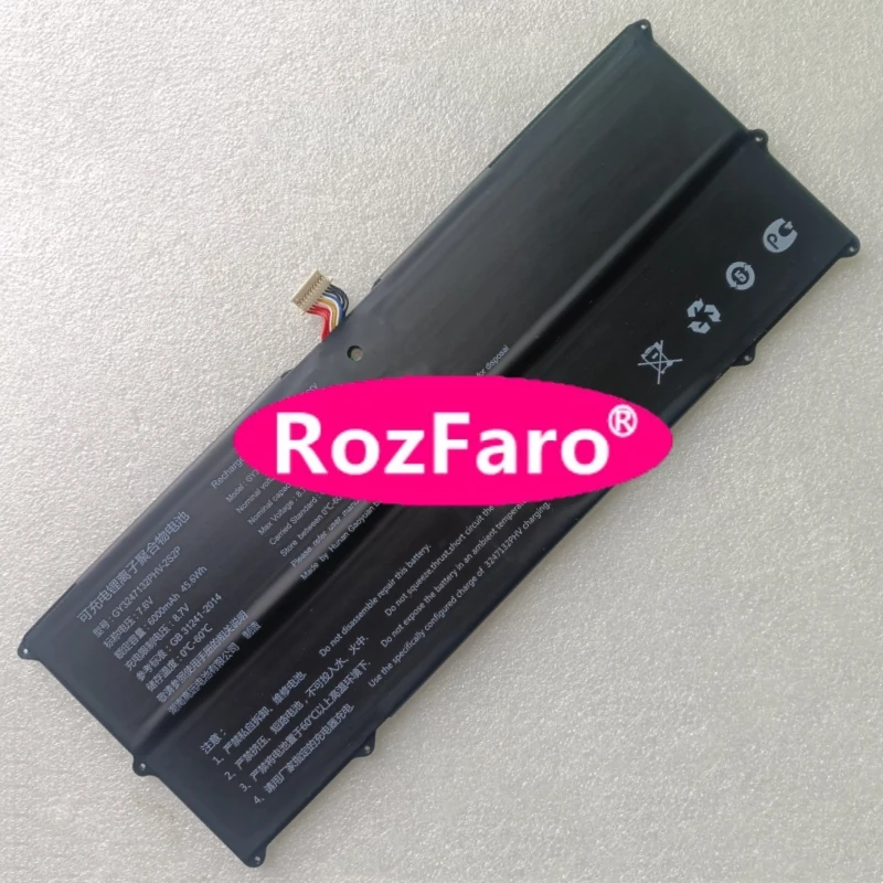 

RozFaro GY3242125PHV AEC3242125-2S2P GY3247132PHV-2S2P 7,6 В 5000 мАч 6000 мАч Аккумулятор для ноутбука Maiben Jinmai 6 6A 6-S480