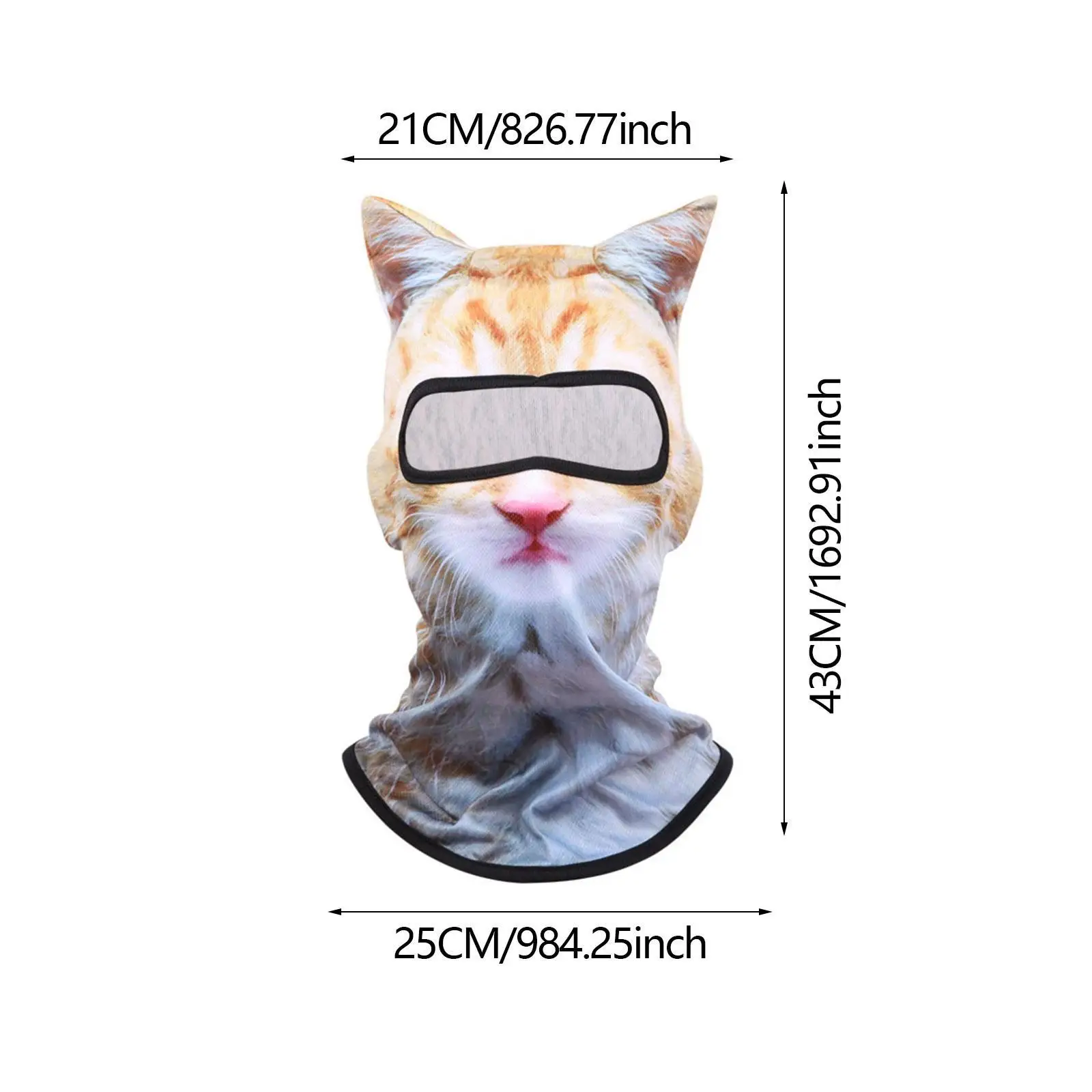 Balaclava animal máscara facial máscara de cabeça máscara de esqui para esportes de equitação ao ar livre