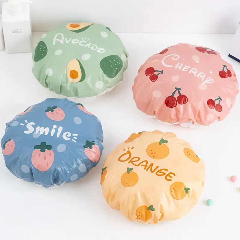 Waterproof Bath Hat Thickened Waterproof and Oil Fume Cap Women Spa Hair Salon Supplies Shower Cap Bathroom Accessories