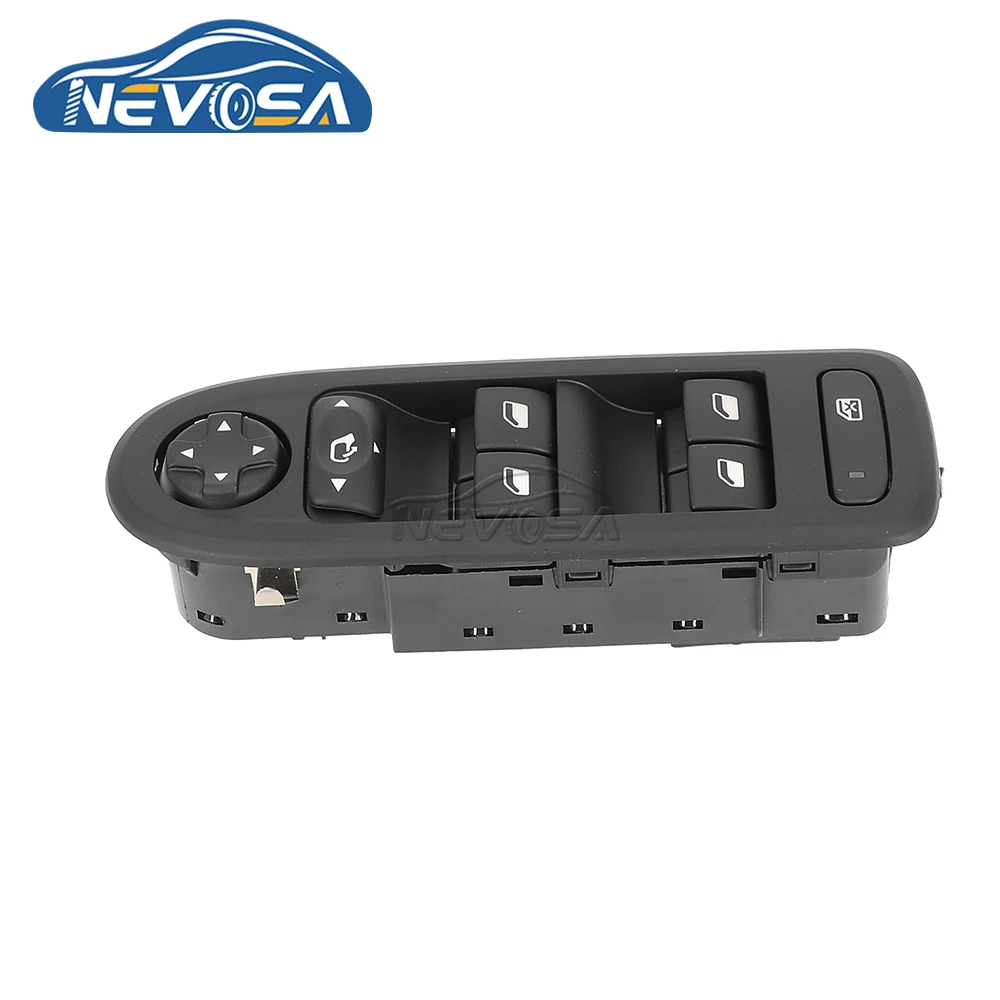 NEVOSA 98060866ZE For Peugeot 208 308 408 508 2010 2011 2012 2013 Master Electric Window Lifter Control Switch Button 96666289ZE