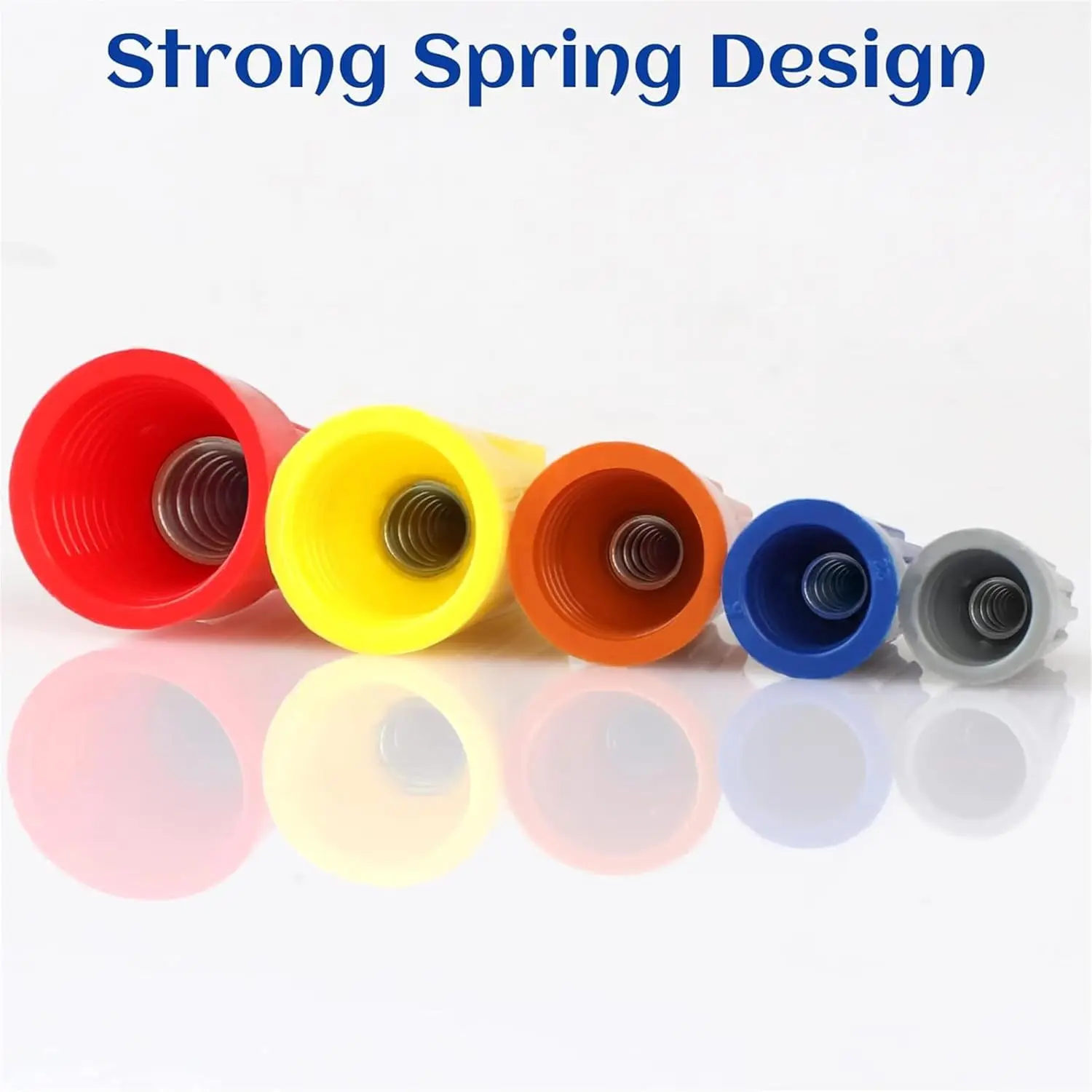 40PCS Electrical Screw Springs Caps Wire Conectors Nuts Wire Twist Terminals Stainless Assortment Set image 5