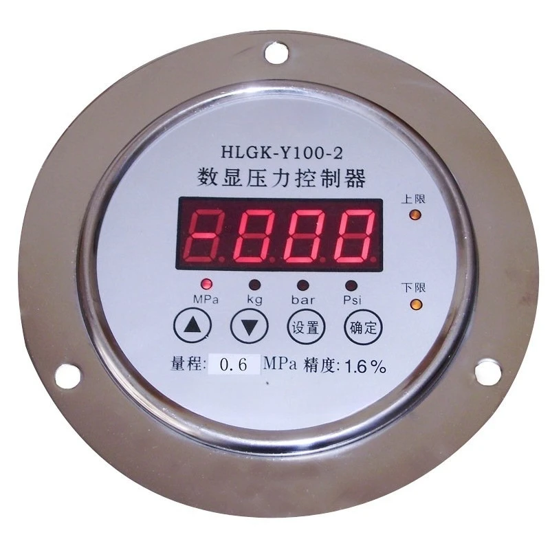HLGK-Y100-2 Stainless Steel Electronic Digital Pressure Controller Digital Electrical Contact Pressure Gauge Vacuum Gauge