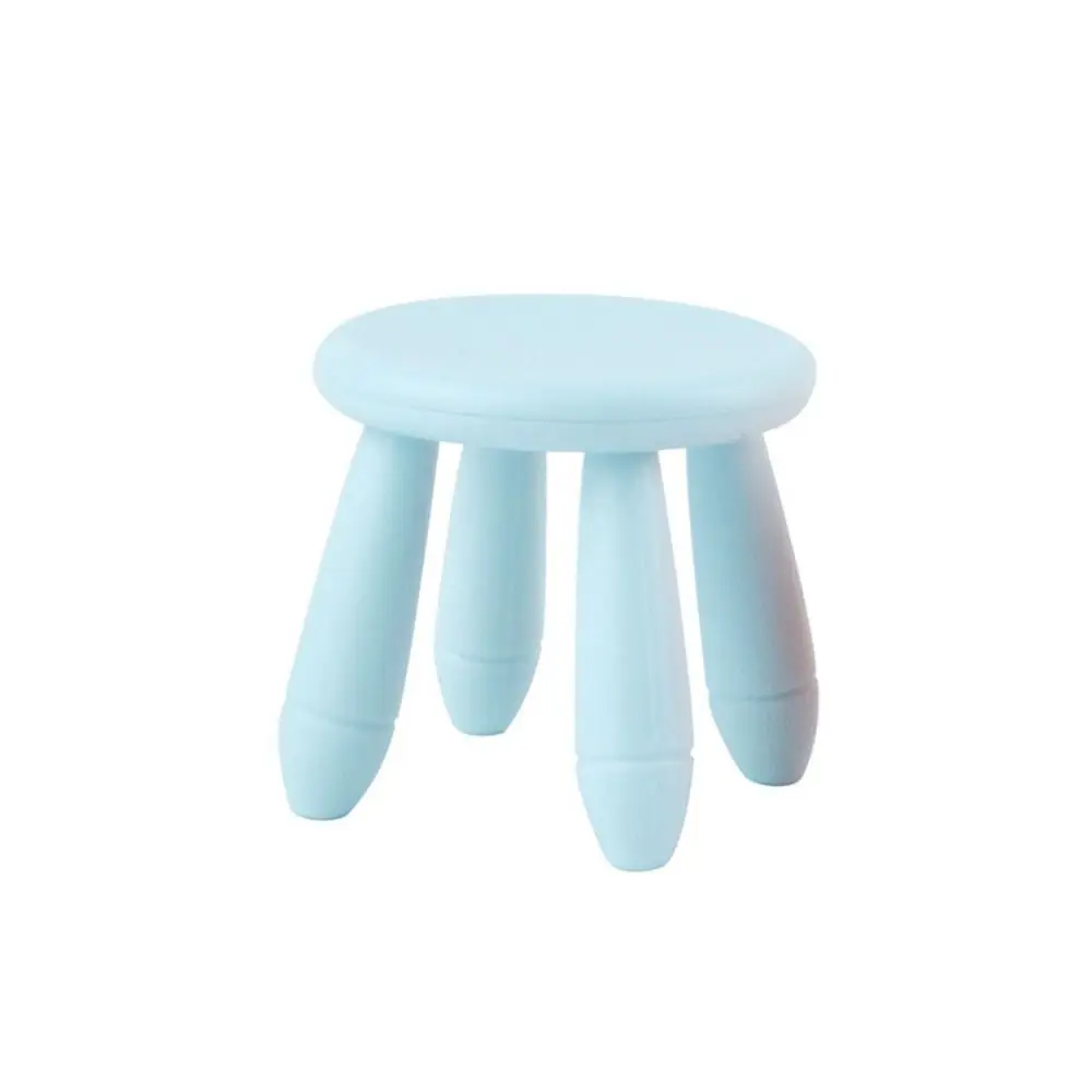 Colorful Dollhouse Stool Gift 1:12 Scale Plastic Miniature Furniture Playing House Scene Model Mini Chair Toy