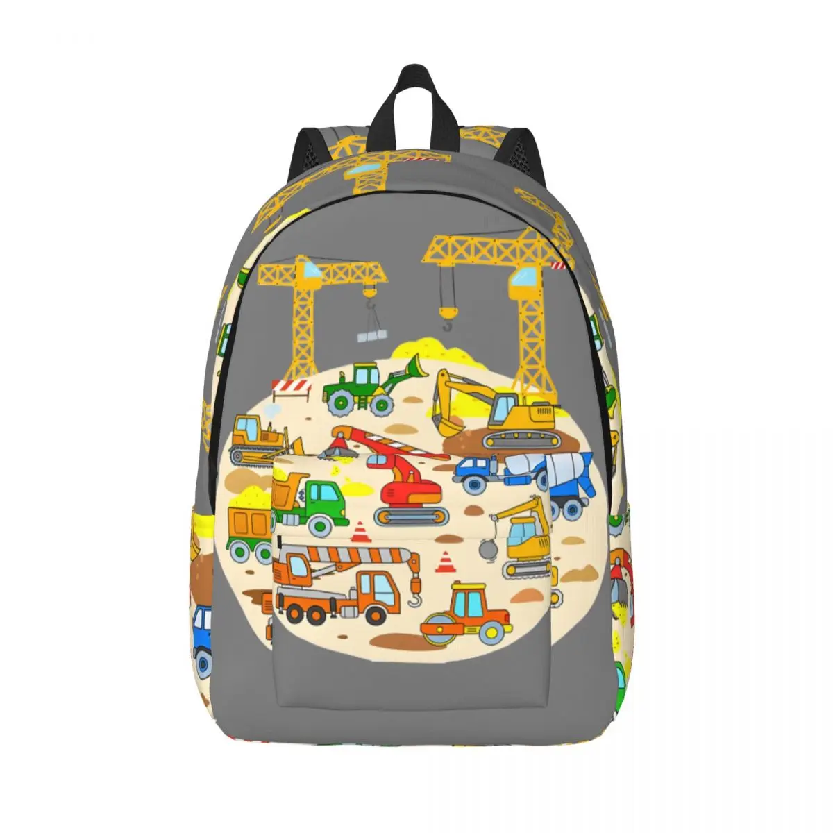 Hiking Together Retro Washable Personalised T-Tayo The Little Bus Excavator Schoolbag For Women Kid Bookbag Back To School Gift