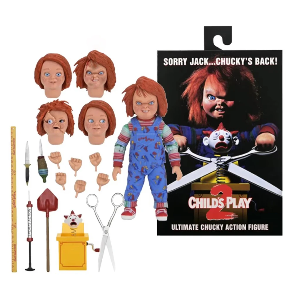 neca-toys-play-2-figurine-d'action-chucky-7-a-l'echelle-modele-de-poupee-kit-de-garage