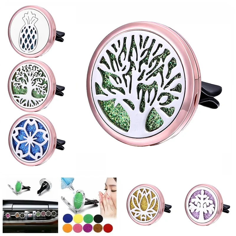 1pc Refillable Car Air Freshener Perfume Diffuser Clip, Auto Air Vent Car Interior Accessories