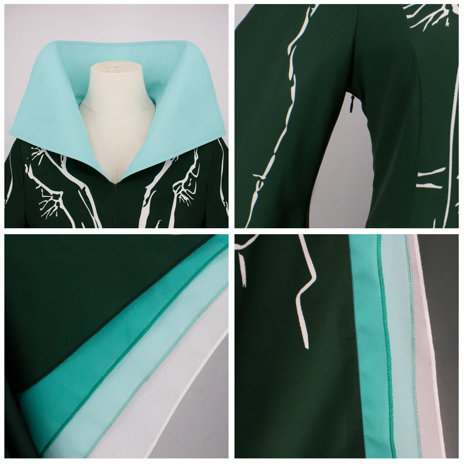 مدام تأثيري حلي فستان أخضر موريبل المرأة 2025 الساحرة الشريرة لعب الأدوار تجهيزات الملابس حفلة الهالوين الخيال المرحلة ارتداء