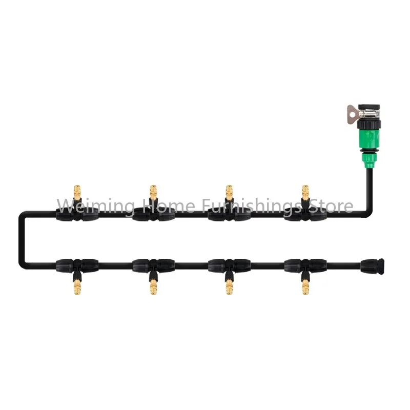 Atomizing nozzle cooling and dedusting spray enclosure sprinkler watering gardening greenhouse irrigation micro system