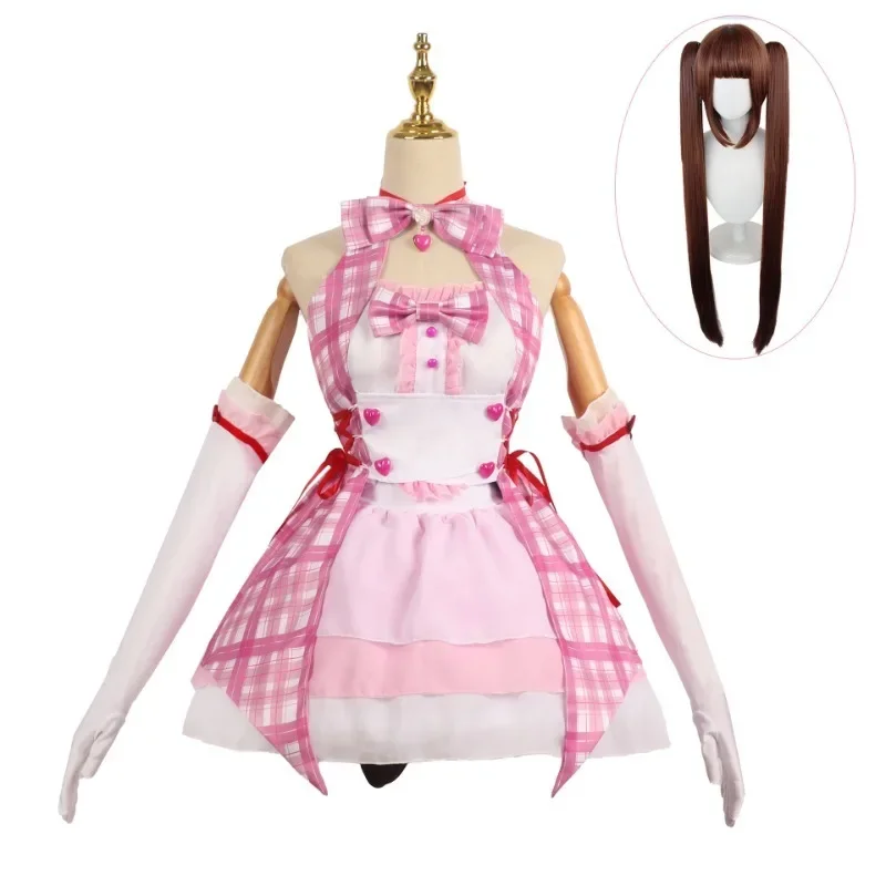 Chocola cosplay maid dress Catgirl Chocola vanilla thatroical costume cute lolita dress girl Halloween party costume