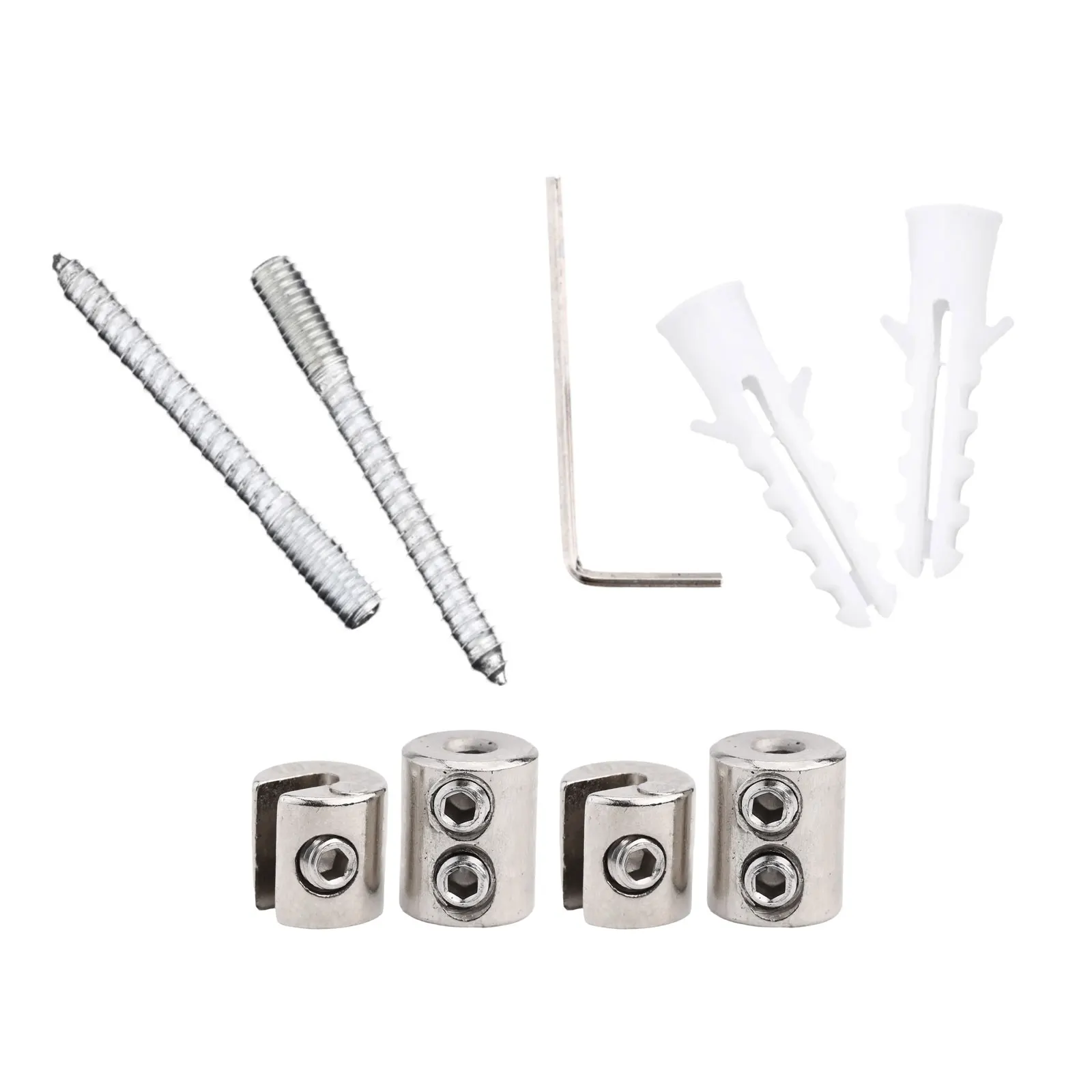 Wall Mount Wire Rod Kit for Curtains Tapestries Art Prints and Decorative Wall Hangings Featuring Rust Resistant Stainless Steel