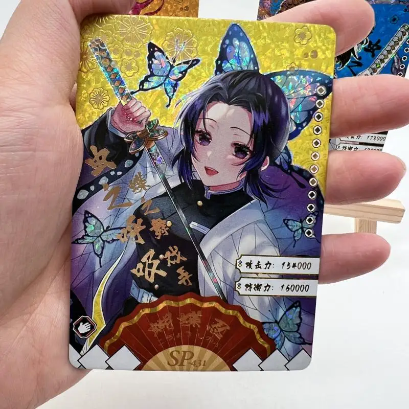 Anime Demon Slayer SP card Kanroji Mitsuri Iguro Obanai Kochou Shinobu Urokodaki Sakonji Toy collection boy Birthday present