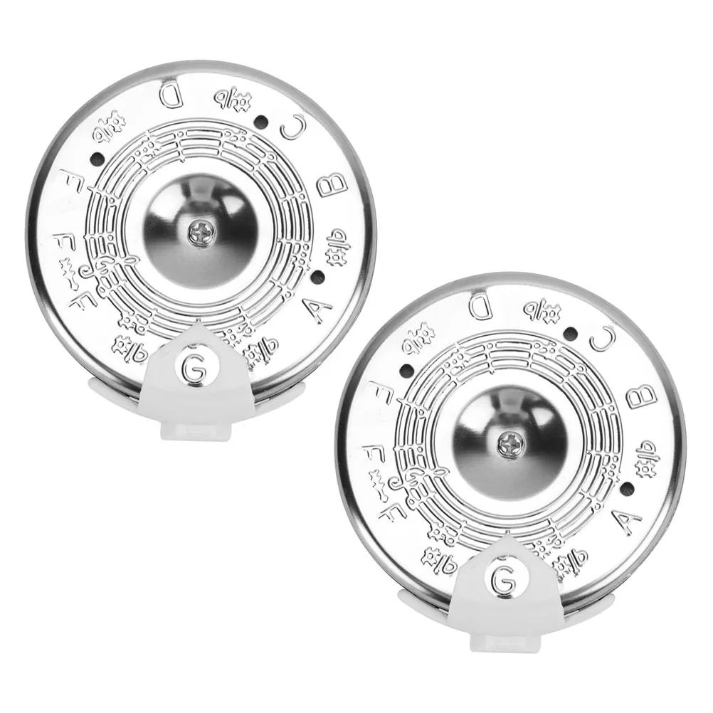 

2Pcs Pitch Pipe 13 Tone Note Key Tuner Metal Plastic Anti-Rust Durable for Guitar Violin Bass Music Instrument Tuning