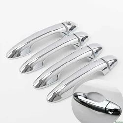 For Toyota Hilux Revo 2016-2023 Chrome Car Door Handle Bowl Cover Decor Trim Sticker Styling Auto Accessories