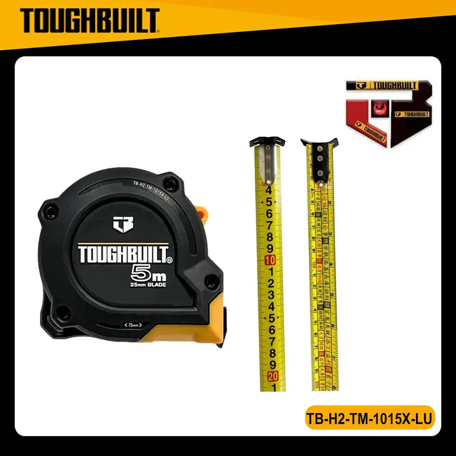TOUGHBUILT TB-H2-TM-1015X-LU 5M High Precision Wear Resistant Steel Measuring Tape Luban Edition