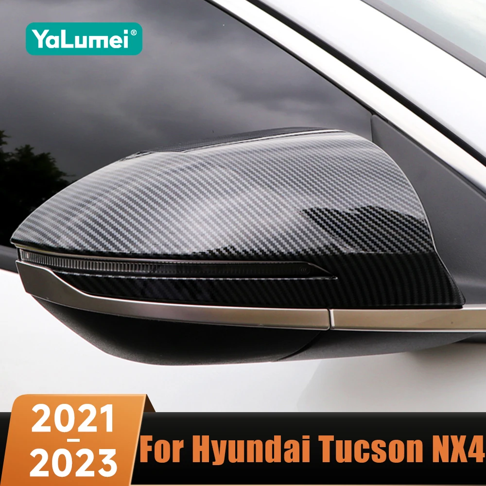 

1 пара автомобильных зеркал заднего вида, крышка корпуса зеркала, крышка заднего вида, аксессуары для Hyundai Tucson NX4 2021 2022 2023 Hybrid