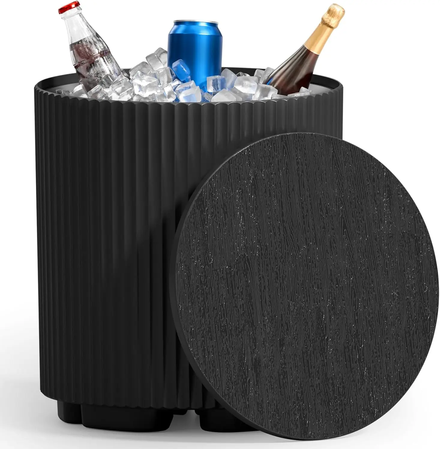 

Outdoor Cooler Side Table 2 Pack, 2 in 1 Ice Chest Side Table,as Cooler Side Table,Cooler Table for Patio, Parties Picnics, Beac