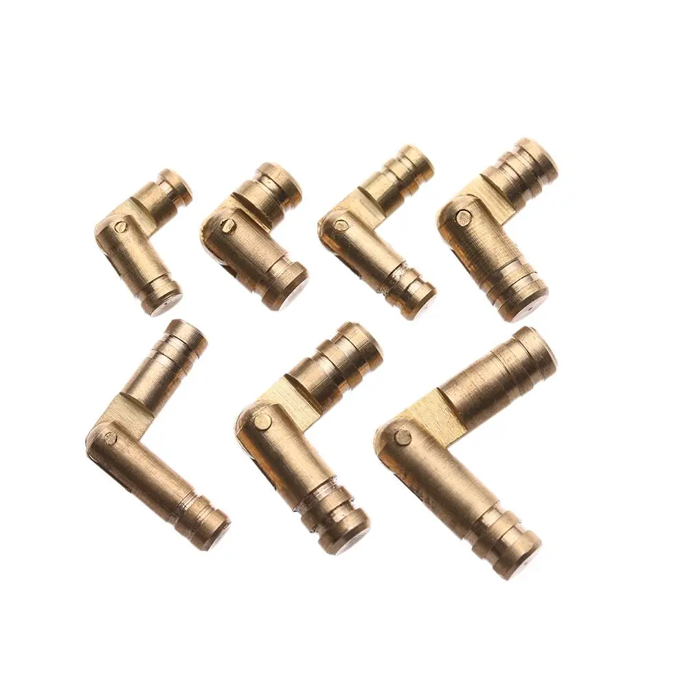 10Pcs Barrel Hinges Cylindrical Hidden Jewelry Box Connector Concealed Invisible Brass Door Hinges for Furniture Hardware