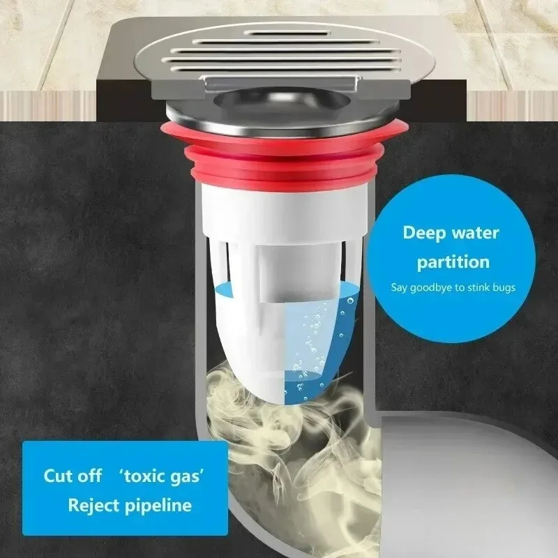 1 Stück Geruchsneutraler Bodenablauf, Anti-Geruchs-Kern, Geruchsneutralisierendes Abflussrohr, Toilettenkern, Abwasser-Schädlingsbekämpfungsgerät – Detail 4
