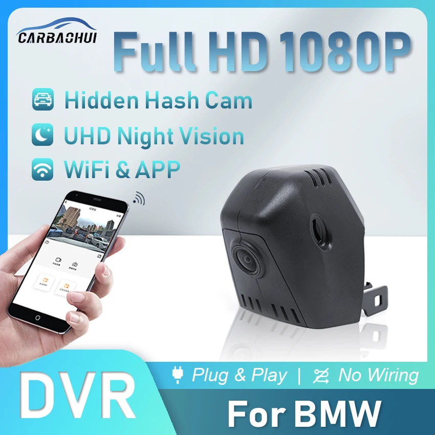 

Car DVR Plug and Play Dash Cam WiFi Video Recorder Camera For BMW 1 2 3 4 5 7 Series X1 X2 X3 X4 X5 X6 X7 iX3 i3 Wiper DashCam