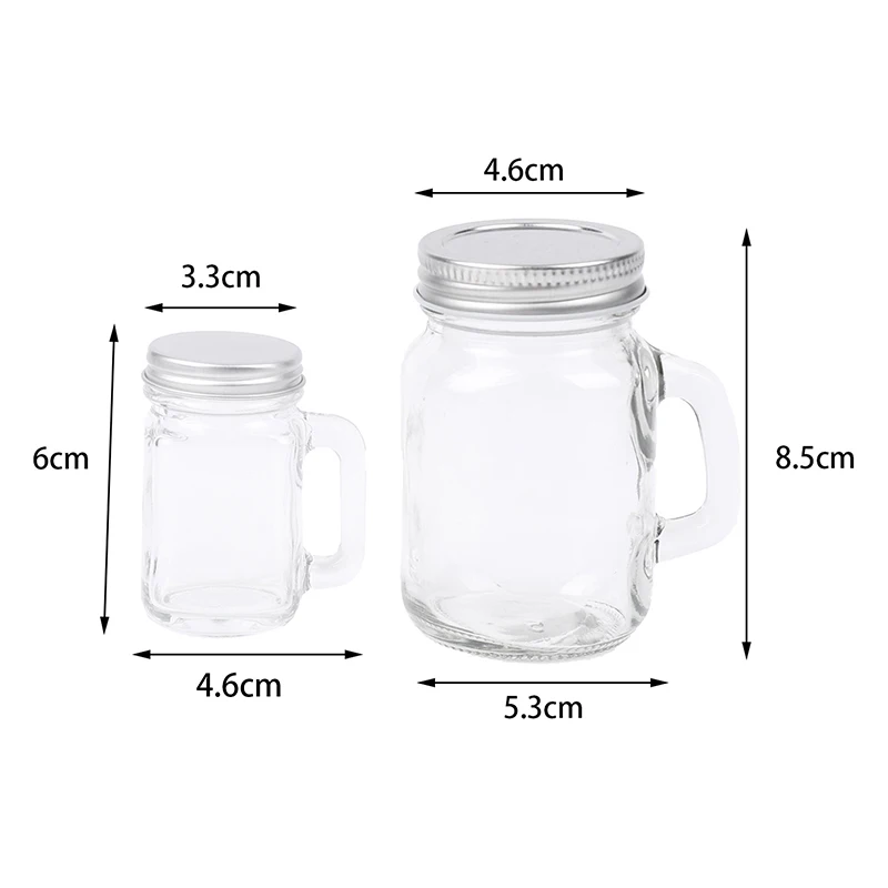 Nuevo tarro pequeño de 1 pieza para mermelada, miel, portátil, a prueba de fugas, para café, leche, zumo, botella, tanque de almacenamiento de café, accesorios para barista