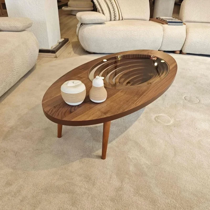 

Modern Style Brown Coffee Table Natural Wood Space Saving Center Coffee Tables Luxury Unique Mobili Per La Casa Saldi Furniture