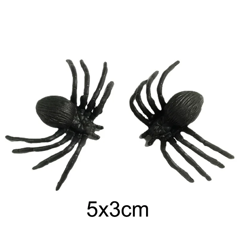 HOT SALE 20PCS Simulation Mini Spider Toys Halloween Prank Spider Model Realistic Spider Novelty Prank Halloween Party Favors