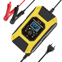 FOXSUR 12V 7A 7-Stage Pulse Battery Charge for EFB GEL WET AGM Car Motorcycle Battery Charger (EU