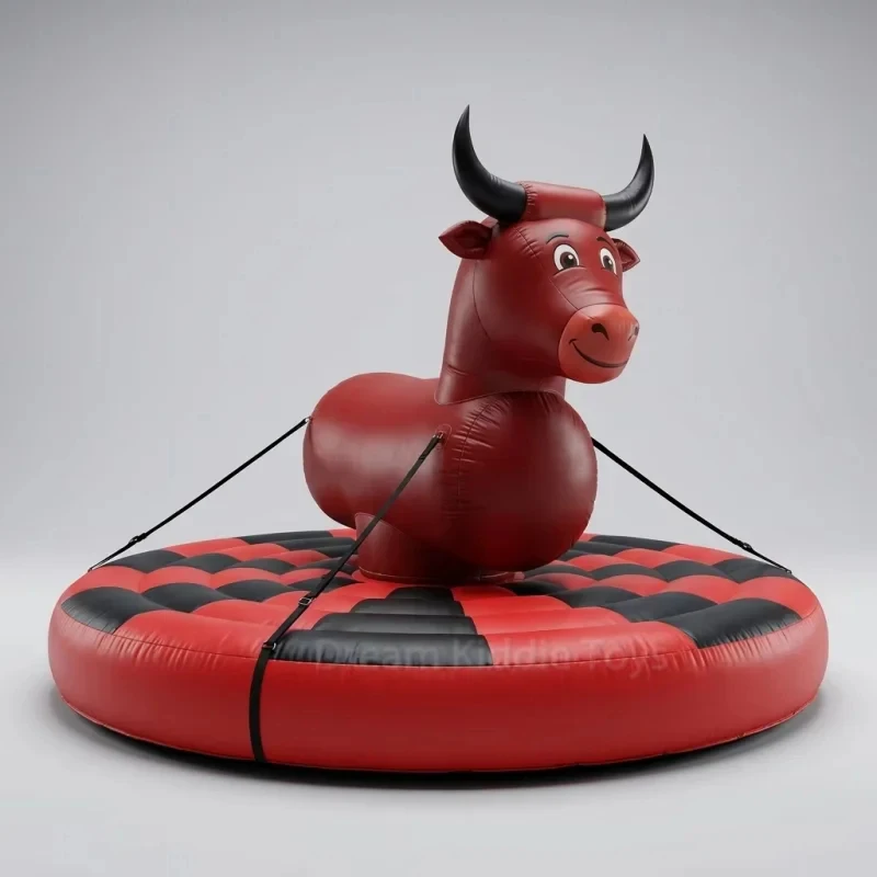 Customized  PVC  Inflatable Mechanical Bull Riding Bullfighting Mat Out Play Equipment for Kids and Adults,Commercial Rental