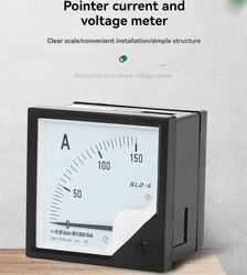 Wskaźnik Amperomierz analogowy Amperomierz Miernik prądu Monitor Panel testowy 30A 75A 100A 150A 250A 300A 400A 500A 600A 750A 800A 1000A